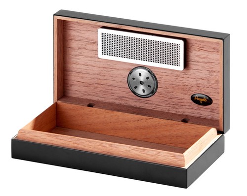 Angelo humidor schwarz - humidor, matt