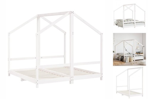 Kinderbett weiß 2x80x160 - weiß, cm