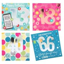 Zahlenkarte zum Geburtstag m