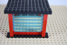 Lego 1 Garage mit Rolltor -Lamellen tranzparent blau rot für City Polizei