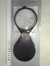 Handlupe Lupe6 fach Einschlaglupe  Leseglas Taschenlupe 6cm Durchmesser Orginalv