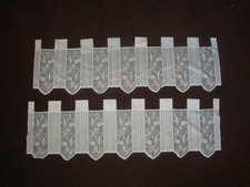 2x Scheibengardinen * Schlaufen * Gardine * wollweiß * 35 cm x ca. 115 cm