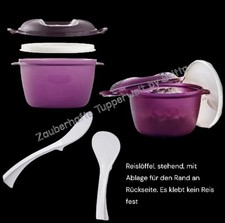 Tupperware großer Reismeister I59 3L Reiskocher Mikrowelle lila - Reislöffel
