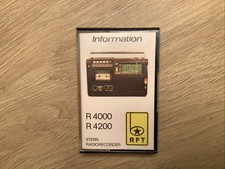 RFT STERN RADIORECORDER R 4000 R 4200 Informations Kassette Tape MC DDR Amiga