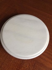 DREHBARE  MARMOR PLATTE FÜR TORTEN KÄSE WURST GEBÄCK OBST & SONSTIGES DM 25,5 cm