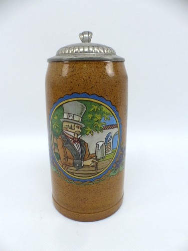 Alter jugendstil bierkrug - jugendstil, l.bierkrug