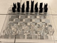 Schachspiel Chess Acryl Design