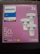 3x LED-Strahlerlampe 3W 50W GU10 3000K 345lm Philips Beleuchtung