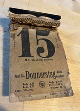 Abreisskalender aus dem Jahre 1916 !! Kalender 109 Jahre alt Original Rarität