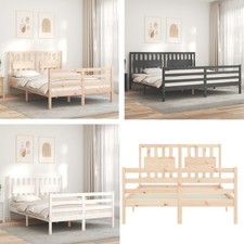 Bett Massivholz  Massivholzbett mit Kopfteil Gestell 120x200/140x200/200x200cm