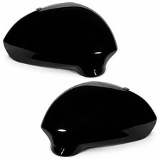 Abs black race mirror caps - black,