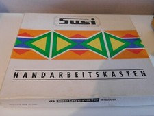 DDR Spiel Susi Handarbeitskasten Webstuhl Webrahmen + VEB Webgeräte Radebeul