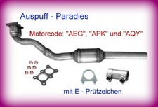 Katalysator für Skoda Octavia I 2.0 Typ 1U2 / 1U5 Motor AEG, APK & AQY 85KW +Kit