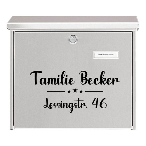 Briefkasten aufkleber mit - aufkleber,