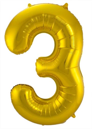Folienballons gold zahlen - zahlen,