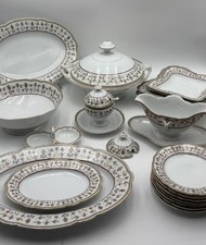 zauberhaftes antikes Speiseservice Essservice Geschirr unvollständig