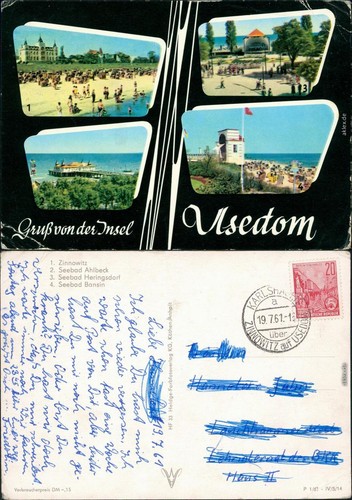 Ansichtskarte ahlbeck - ahlbeck, (usedom)