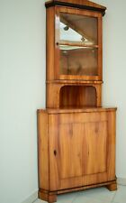 Original Biedermeiner Eckschrank Kirschbaum Franken um 1830 komp. Restauriert