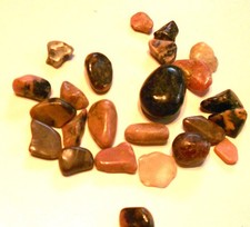 Lot Rhodonit Afrika poliert   ? (X782) Schau Mal ! Kiste dazu ?