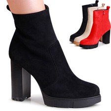 Damen Plateau Stiefeletten