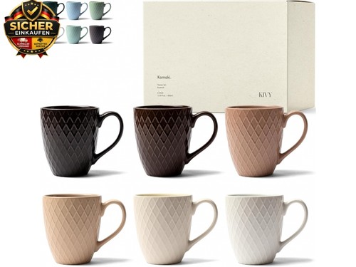 Tassen set 6er 400ml - x,