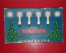 DDR 10 teilig Lichterkette Narva weiß funktionstüchtig Weihnachtsbaumbeleuchtung