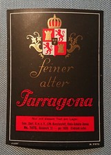 Old Wine Label Tarragona
