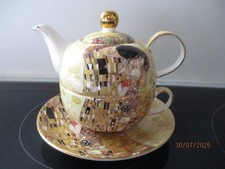 Gustav Klimt Der Kuss Tea for One Kanne + Tasse Carmani Art Gallery