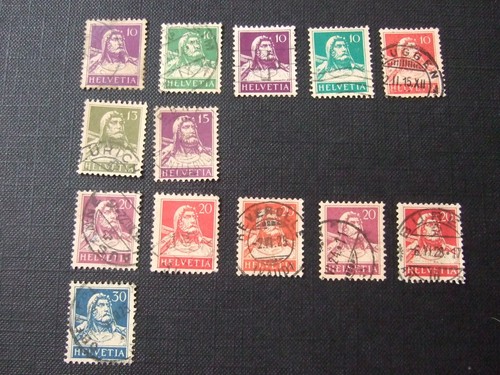 Briefmarken helvetia - 13,