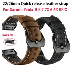 Leder Ersatz Armband Für Garmin Fenix 3 5 5X Plus 6 6X 7 7X Pro 8 E Uhrenarmband