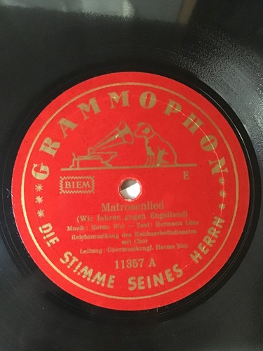 Grammophon schellackplatte - grammophon,