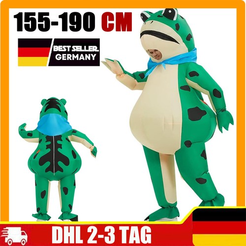 Aufblasbares frosch kostüm - aufblasbares, frosch-kostüm