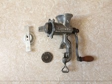 Porkert Fleischwolf manuell Größe 5 mit Spritzgebäckvorsatz