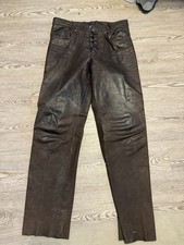 Vintage braune lederhose - vintage,