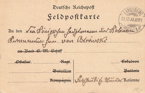 133174 feldpost aus landsberg - 133174),