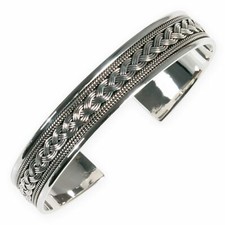 Armreif Armspange Silber 925 Herren Damen Mittelalter Silberschmuck