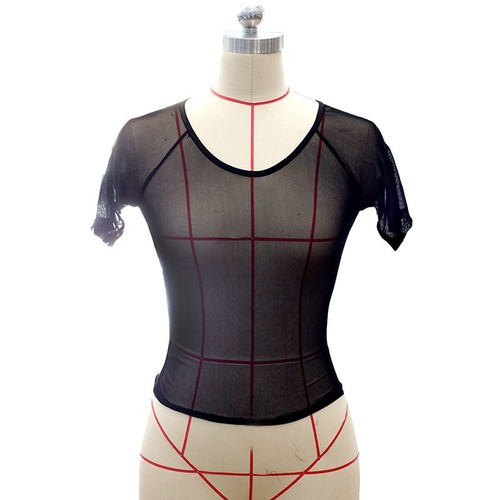 Damen mesh transparent sheer - mesh,