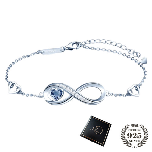 Damen armband herz - herz, 925