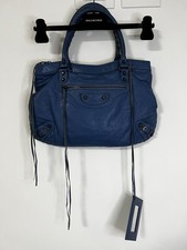 Balenciaga City Bag Blau Leder