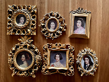 6er-Set Gold Bilderrahmen vintage barock Fotogalerie Deko viktorianisch Hochzeit