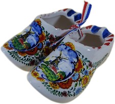 2er Set Deko Holland Clogs