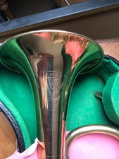 B-Konzerttrompete,  Fma. Kühnl&Hoyer, Goldmessing, sehr gepflegt generalüberholt