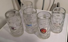 1x Bier Maßkrug 1,0 L Glas