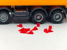 10 x Bremskeil rot 1:87 Unterlegkeil Hemmschuh Keile für Modelle H0 NEU