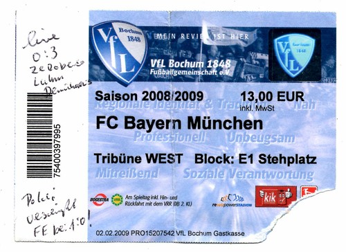 Ticket vfl bochum bayern - bochum,
