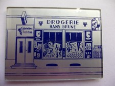 Antiker Taschenspiegel mit Reklame Werbung