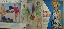 Neuer Schnitt 1963/06 w/Burda DIRNDL SHORTS Tennis Ferien 60er J Modezeitschrift