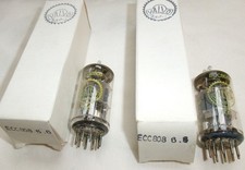💠® 2x LAMPEN ECC808 = 6KX8 Valvo by TELEFUNKEN TUBE Röhre komplett GETESTET NOS NIB°=