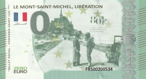 Zero euro billet - euro, royal