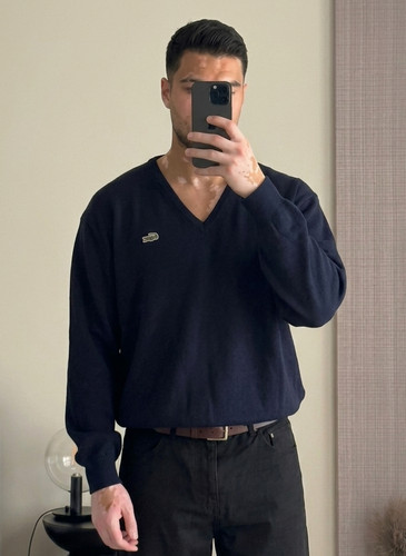 Lacoste vintage strickpullover - lacoste,